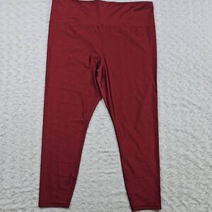 Athleta Elation Shine Tight Size 3X Red Wine New Without Tags #985227